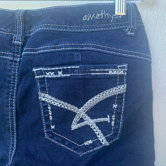 Body Con Jeans Amethyst Women Jeans Size 7 Blue Sk - Picture 6 of 6